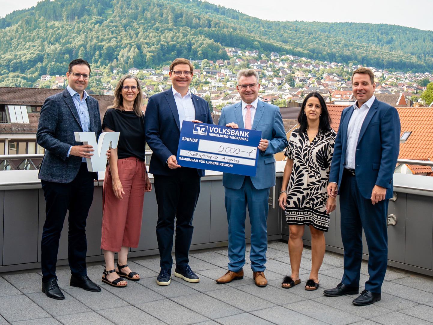 Spendenübergabe Volksbank Heidelberg-Neckartal eG